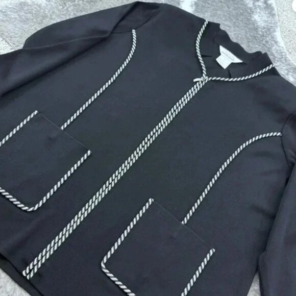 Exclusively Misook Women's full zip skirt suit black Size L - Picture 8 of 11